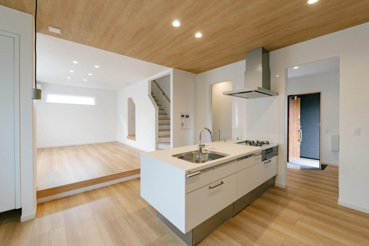 スキップフロアのある遊び心あふれる住まい